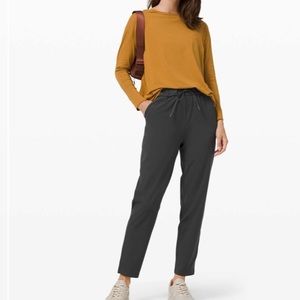 Lululemon Graphite Grey Keep Moving Pant 7/8 High-Rise